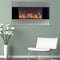 Hastings Home Hastings Home 36-inch Electric Fireplace in Stainless Steel, Wall Mount, Front Vent, Remote Control 855414APE - alternate 1